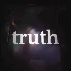 truth text on black jacket