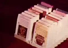 Vintage cassette tape holder mechanism