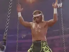 Wrestler wrapping wrist tape