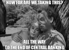 How far are we taking this? All the way to the end of central banking