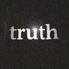 shiny glitter truth text