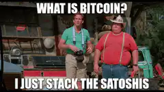 What is Bitcoin? I just stack the satoshis