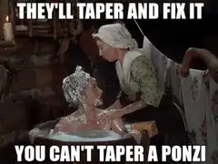 You can't taper a ponzi