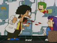 Dr. Gero yelling Arale