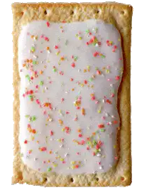 Pop-Tart with sprinkles