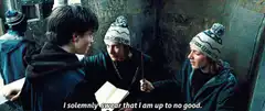 Harry Potter Marauder's Map scene