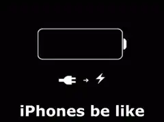 iPhone battery charging animation