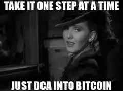 Take it one step at a time just DCA into Bitcoin