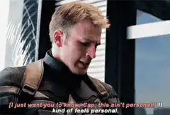 Captain America It kind of feels personal