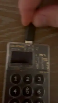 Coldcard Mk4 displaying Fuck Craig
