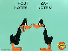 Daffy Duck Post Notes Zap Notes