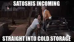 Satoshis Incoming Straight Into Cold Storage