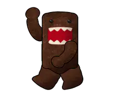 Domo-kun waving and dancing