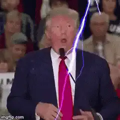 Donald Trump gets struck by lightning