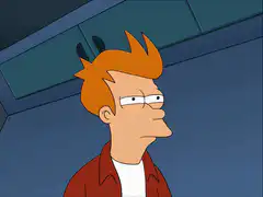 Fry squinting and nodding