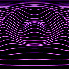 Green wavy lines animation