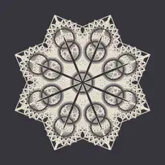 Intricate geometric mandala pattern