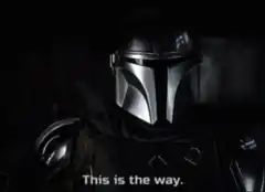 The Mandalorian This is the way lightning bolt