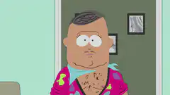 South Park character with a shocked expression