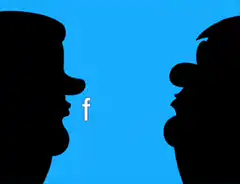 Two silhouettes spell fat