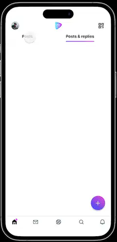 Nostr app profile and QR code