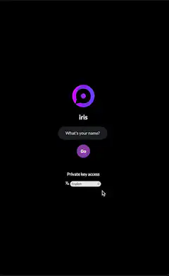 Iris app login and profile