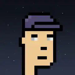 Pixel Art Guy in Space