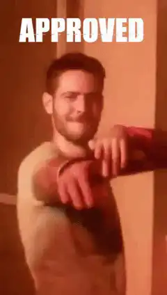 Man Nodding Approved