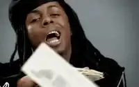 Lil Wayne throwing money