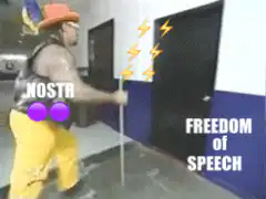 Nostr Freedom of Speech Door