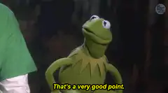 Kermit the Frog That's a very good point