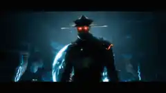 Cyberpunk Samurai Lightning Attack