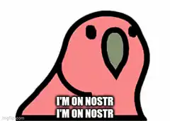 Color changing bird meme I'm on nostr