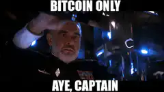 Sean Connery Aye Captain Bitcoin Only
