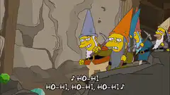 Simpsons mining dwarves singing