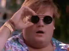 Cameron Diaz sunglasses glow red