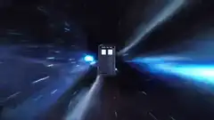 TARDIS flying through time vortex