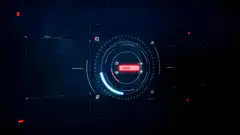 Futuristic loading screen animation