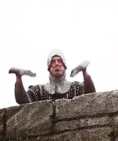Monty Python Knight with Baked Beans