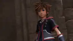 Sora winks and gives a thumbs up