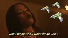 Rihanna singing work with pixel money