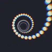 glowing spiral of dots animation