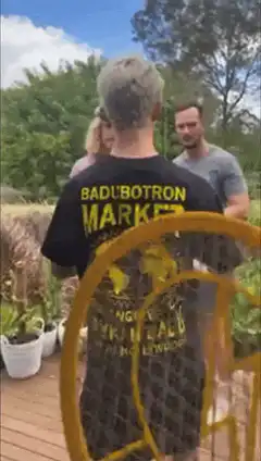 Chimp doing prostate exam