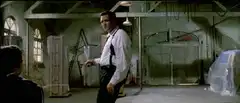 James Bond smoking a cigarette