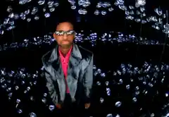 Will Smith dancing in bubbles