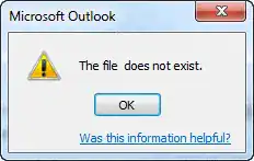 Microsoft Outlook file does not exist error