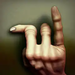 Hand making rock on sign