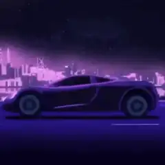 Pepe driving a car in the city