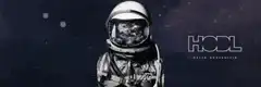 Astronaut with Earth helmet and lightning