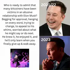 Elon Musk 2021 vs 2023 meme